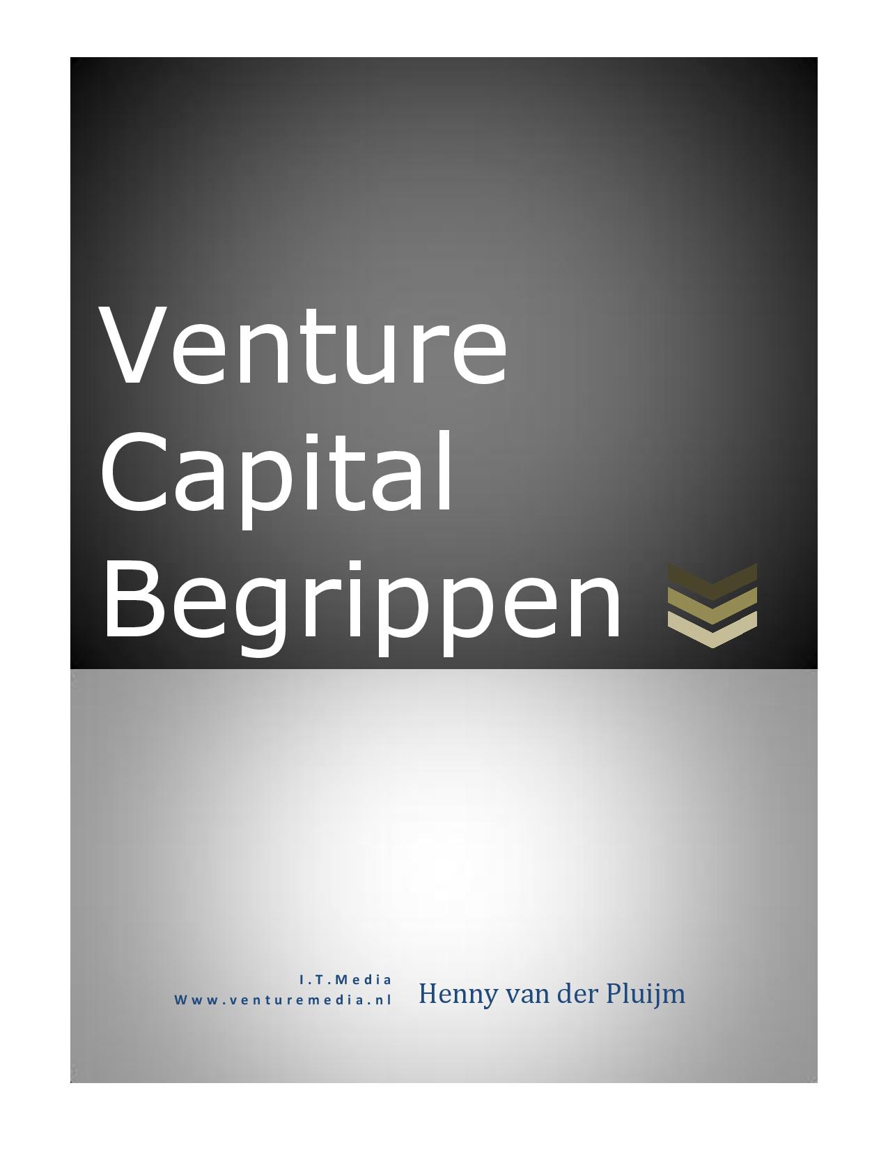 Venture Capital Begrippen